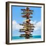 Destination Signs - Key West - Florida-Philippe Hugonnard-Framed Photographic Print