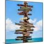 Destination Signs - Key West - Florida-Philippe Hugonnard-Mounted Photographic Print