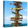 Destination Signs - Key West - Florida-Philippe Hugonnard-Stretched Canvas