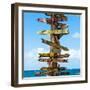 Destination Signs - Key West - Florida-Philippe Hugonnard-Framed Photographic Print