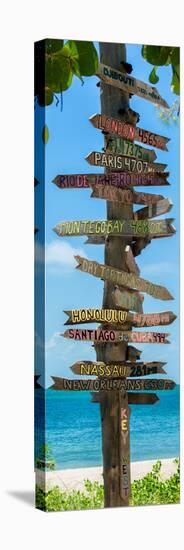 Destination Signs - Key West - Florida-Philippe Hugonnard-Stretched Canvas