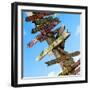 Destination Signs - Key West - Florida-Philippe Hugonnard-Framed Photographic Print