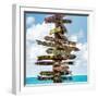 Destination Signs - Key West - Florida-Philippe Hugonnard-Framed Photographic Print