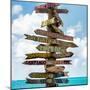 Destination Signs - Key West - Florida-Philippe Hugonnard-Mounted Photographic Print