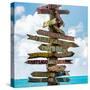 Destination Signs - Key West - Florida-Philippe Hugonnard-Stretched Canvas