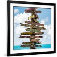 Destination Signs - Key West - Florida-Philippe Hugonnard-Framed Photographic Print