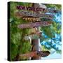 Destination Signs - Key West - Florida-Philippe Hugonnard-Stretched Canvas