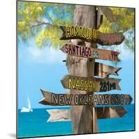 Destination Signs - Key West - Florida-Philippe Hugonnard-Mounted Photographic Print