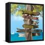 Destination Signs - Key West - Florida-Philippe Hugonnard-Framed Stretched Canvas