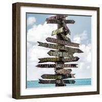 Destination Signs - Key West - Florida-Philippe Hugonnard-Framed Photographic Print