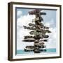 Destination Signs - Key West - Florida-Philippe Hugonnard-Framed Photographic Print