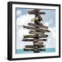 Destination Signs - Key West - Florida-Philippe Hugonnard-Framed Photographic Print