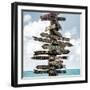 Destination Signs - Key West - Florida-Philippe Hugonnard-Framed Photographic Print