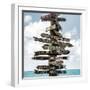 Destination Signs - Key West - Florida-Philippe Hugonnard-Framed Photographic Print