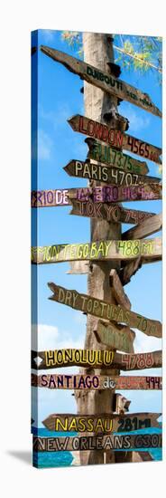 Destination Signs - Key West - Florida-Philippe Hugonnard-Stretched Canvas