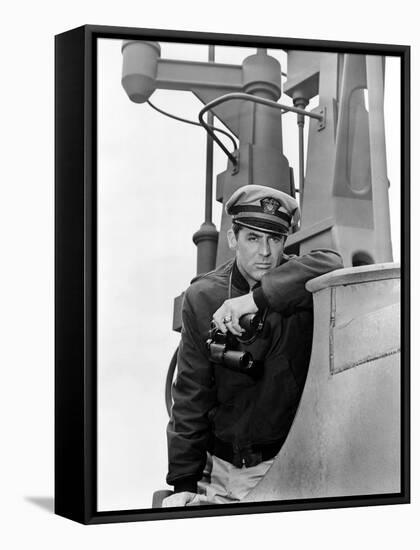 Destination Tokyo, Cary Grant, 1943-null-Framed Stretched Canvas