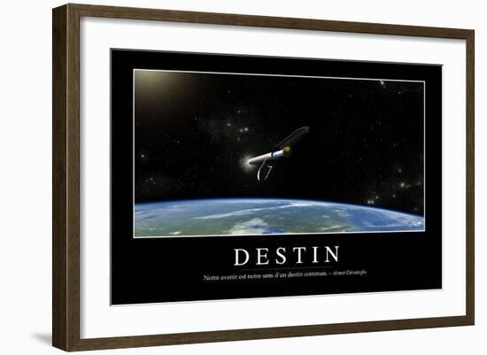 Destinée: Citation Et Affiche D'Inspiration Et Motivation-null-Framed Photographic Print