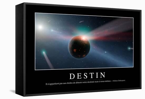 Destinée: Citation Et Affiche D'Inspiration Et Motivation-null-Framed Stretched Canvas