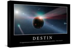 Destinée: Citation Et Affiche D'Inspiration Et Motivation-null-Stretched Canvas