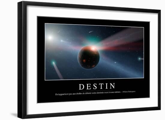 Destinée: Citation Et Affiche D'Inspiration Et Motivation-null-Framed Photographic Print