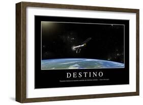 Destino. Cita Inspiradora Y Póster Motivacional-null-Framed Photographic Print