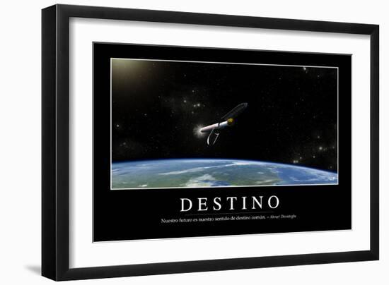 Destino. Cita Inspiradora Y Póster Motivacional-null-Framed Photographic Print