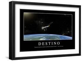 Destino. Cita Inspiradora Y Póster Motivacional-null-Framed Photographic Print