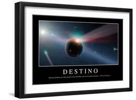 Destino. Cita Inspiradora Y Póster Motivacional-null-Framed Photographic Print