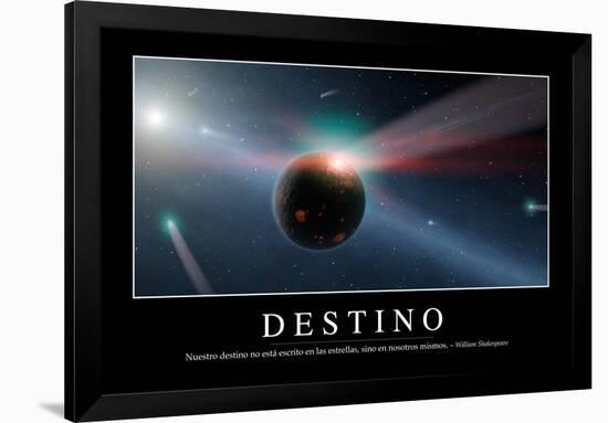 Destino. Cita Inspiradora Y Póster Motivacional-null-Framed Photographic Print