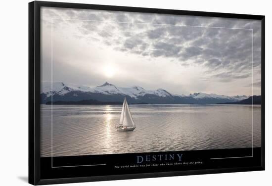 Destiny - Sailboat-null-Framed Poster