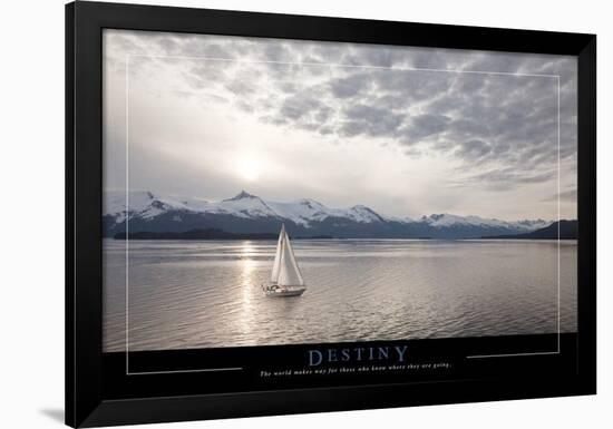 Destiny - Sailboat-null-Framed Poster