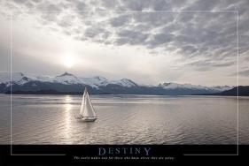 Destiny - Sailboat-null-Lamina Framed Poster