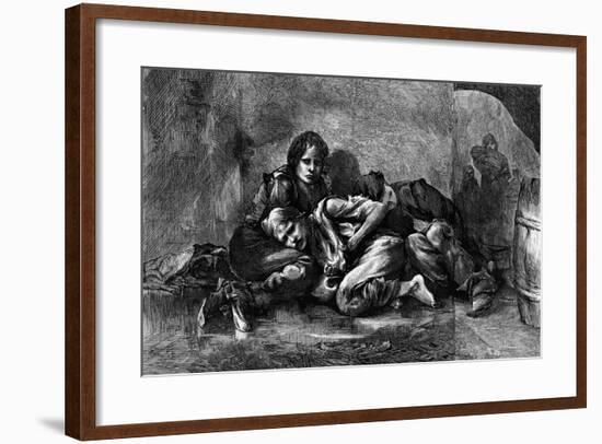 Destitute Children-null-Framed Giclee Print