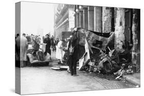 Destoyed Vehicle, Rue De Castiglione, Liberation of Paris, August 1944-null-Stretched Canvas