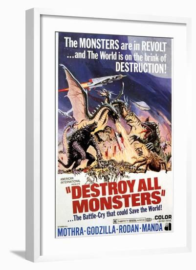 Destroy All Monsters, 1968-null-Framed Art Print