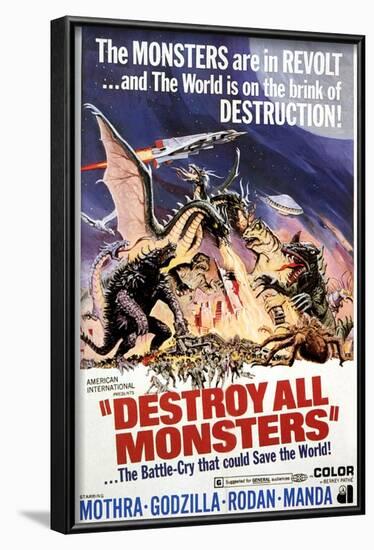 Destroy All Monsters, 1968-null-Framed Art Print