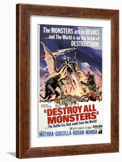 Destroy All Monsters, 1968-null-Framed Art Print