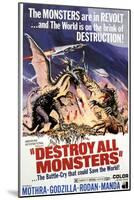 Destroy All Monsters, 1968-null-Mounted Art Print