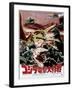 Destroy All Monsters, Godzilla on Japanese Poster Art, 1968-null-Framed Art Print