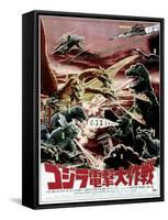 Destroy All Monsters, Godzilla on Japanese Poster Art, 1968-null-Framed Stretched Canvas