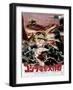 Destroy All Monsters, Godzilla on Japanese Poster Art, 1968-null-Framed Art Print