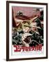 Destroy All Monsters, Godzilla on Japanese Poster Art, 1968-null-Framed Art Print