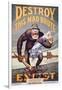 'Destroy This Mad Brute', World War One Recruitment Poster-null-Framed Giclee Print