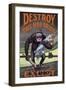 Destroy This Mad Brute-null-Framed Premium Giclee Print
