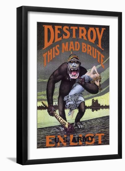 Destroy This Mad Brute-null-Framed Premium Giclee Print