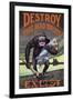 Destroy This Mad Brute-null-Framed Giclee Print