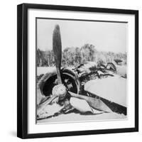 Destroyed Aircraft-null-Framed Photographic Print