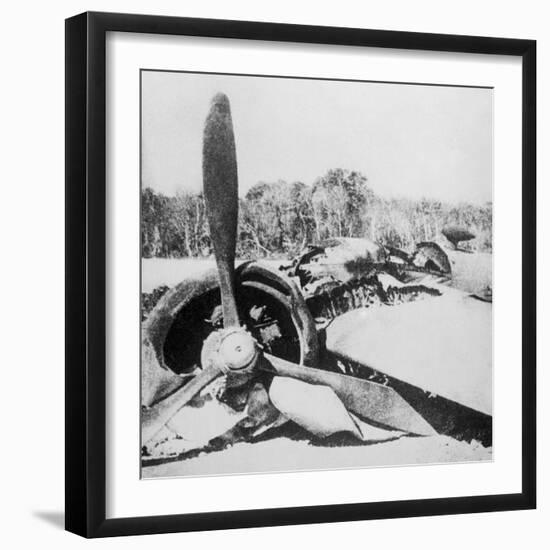 Destroyed Aircraft-null-Framed Photographic Print
