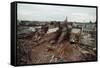 Destroyed Buildings Overflow Alleys-null-Framed Stretched Canvas