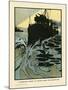 Destroyer at Speed-Charles Robinson-Mounted Art Print